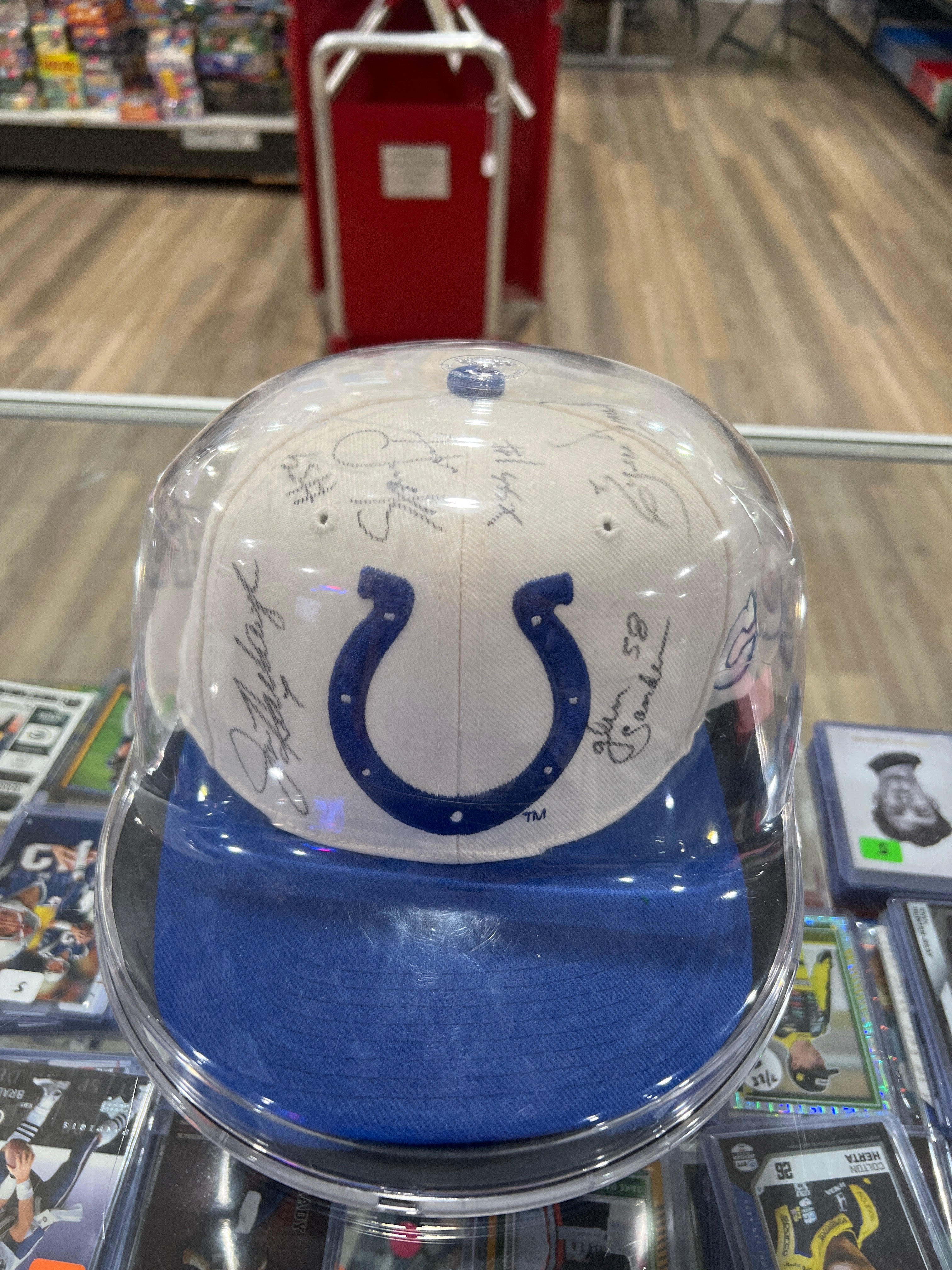 Indianapolis Colts Proline Authentic Autographed Hat Cap Jim Harbaugh
