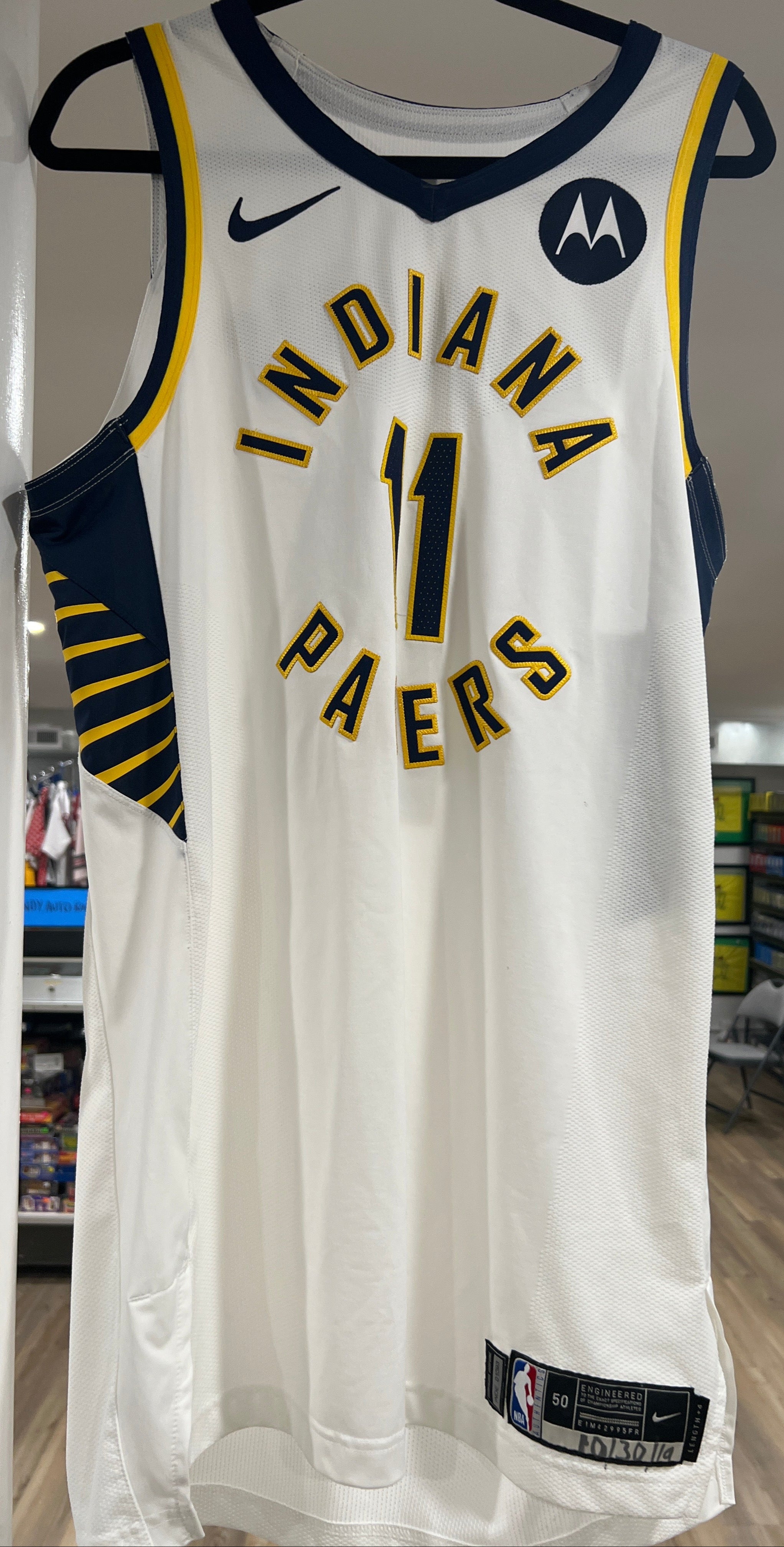 2019 Domantas Sabonis Game Used Indiana Pacers Jersey Size 50L
