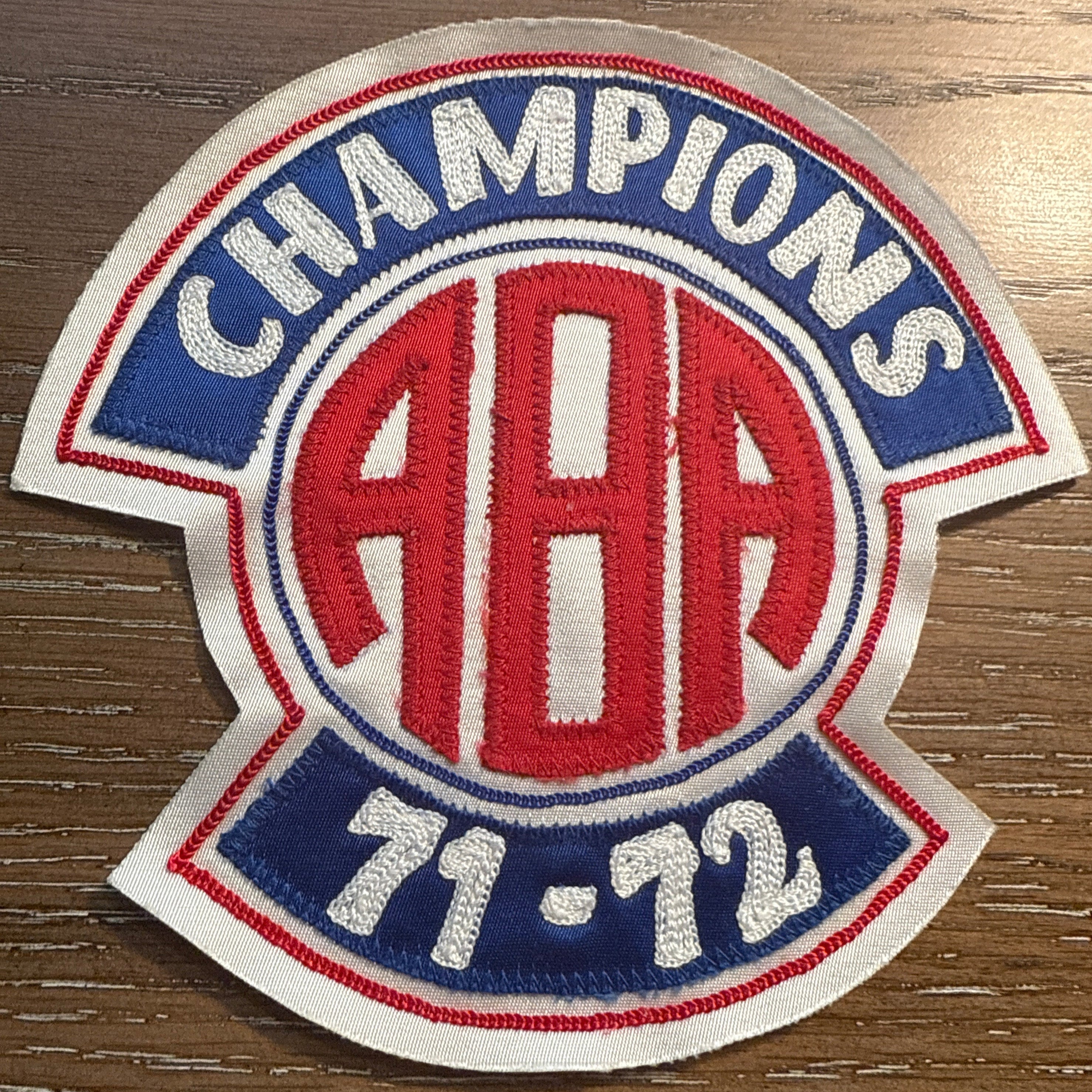 1971-72 Indiana Pacers ABA Champions Jacket Patch