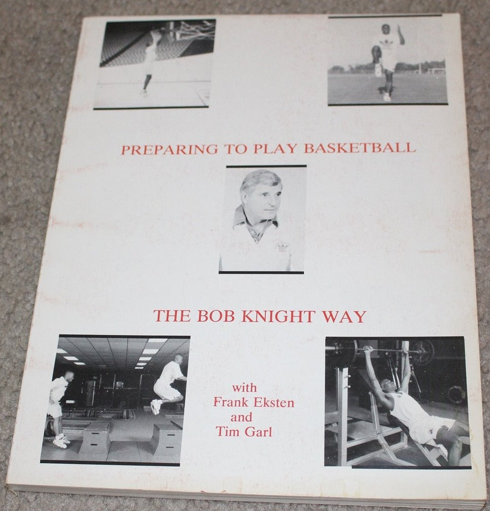Preparing to Play Basketball The Bob Knight Way Oversized Paperback Book - Vintage Indy Sports