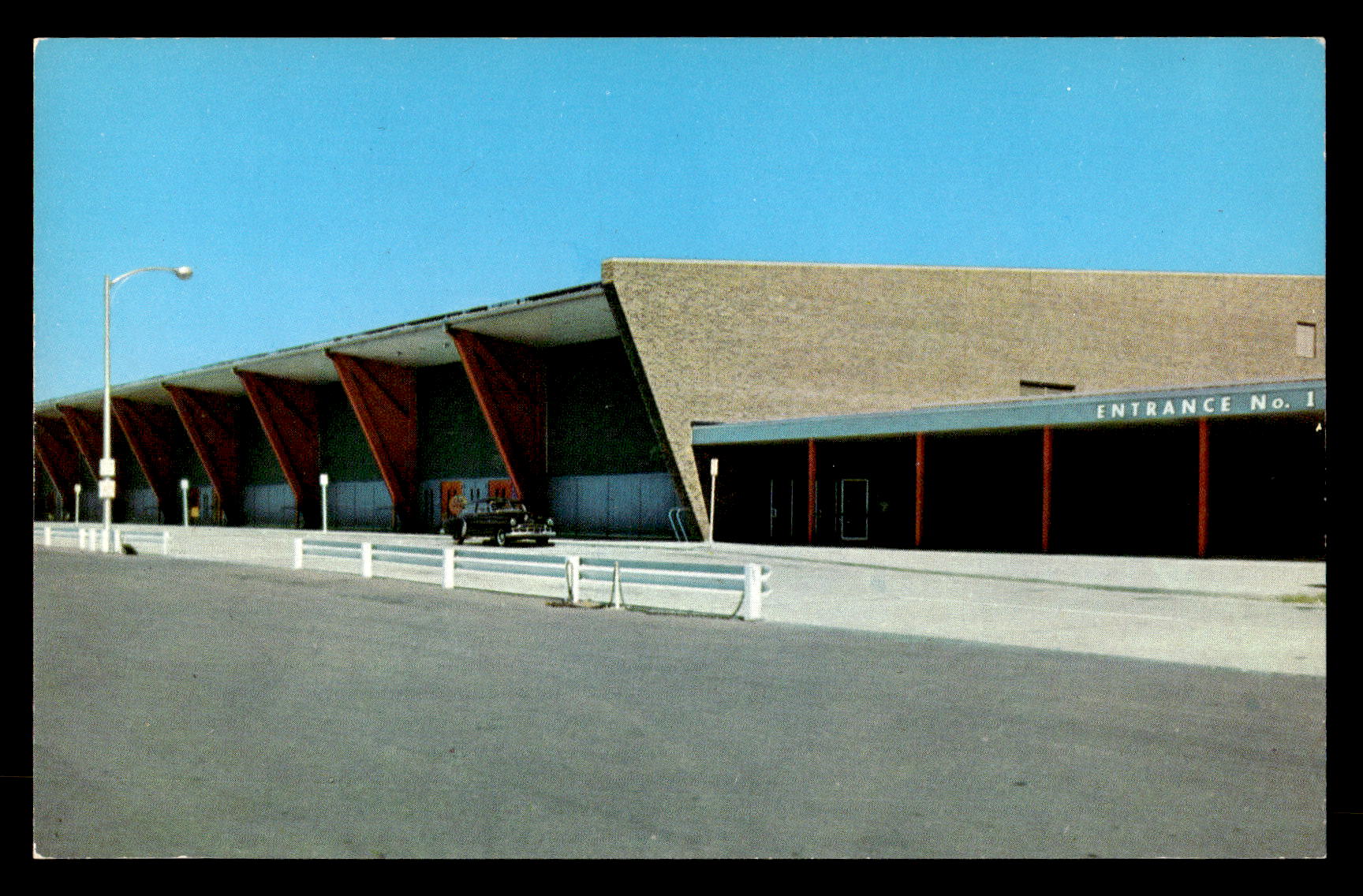 Vintage Evansville, Indiana Roberts Stadium Postcard
