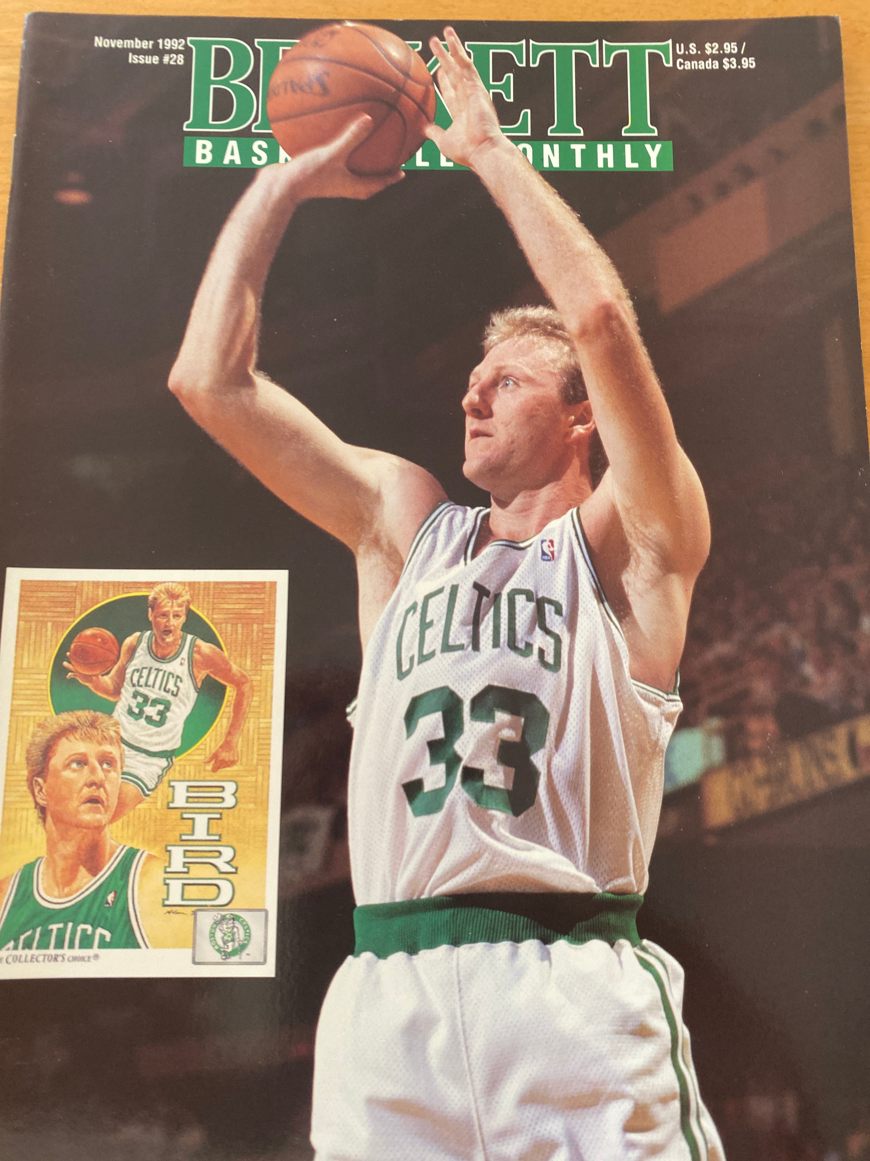 1992 Larry Bird Beckett Magazine