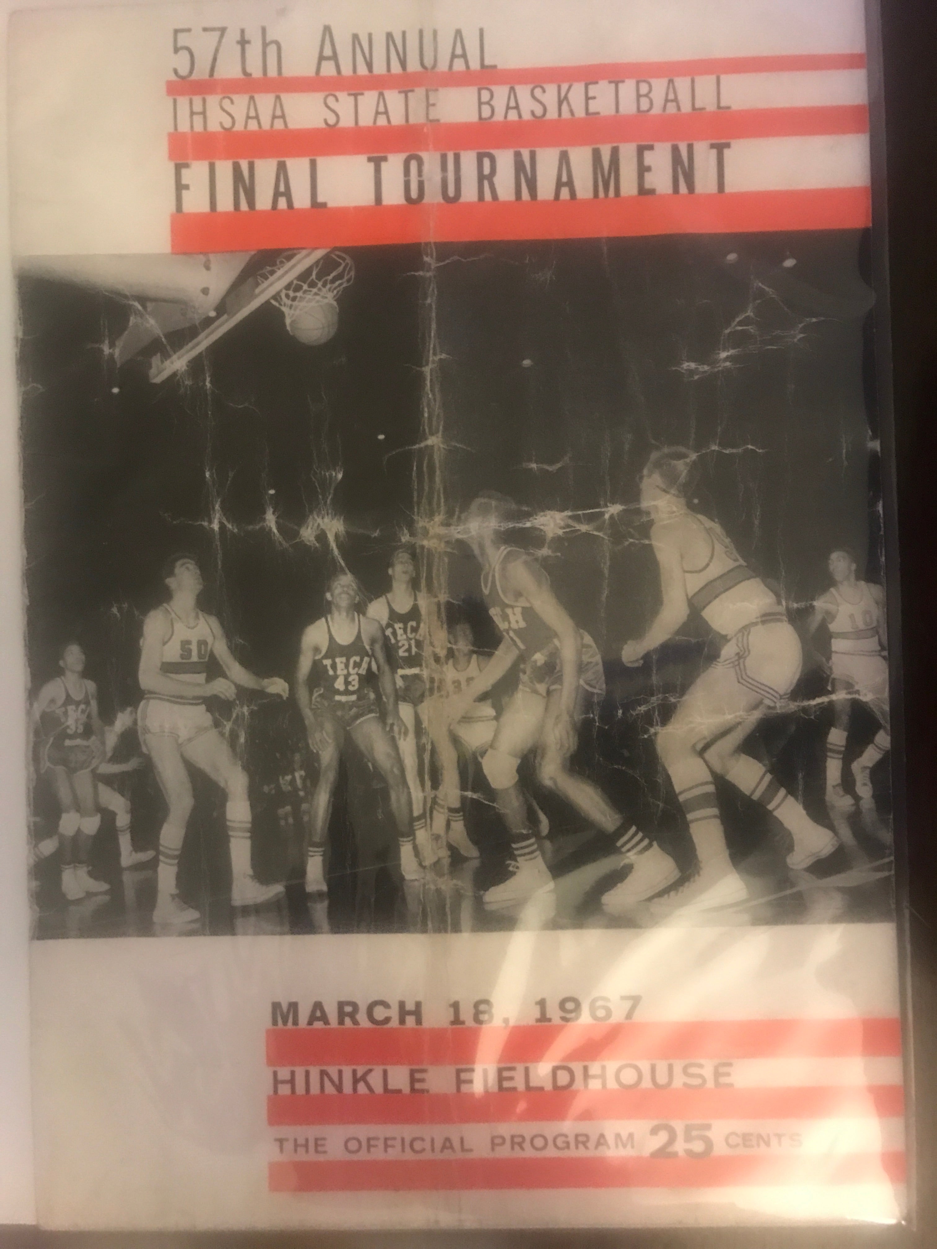 1967 Indiana High School Basketball State Finals Program - Vintage Indy Sports