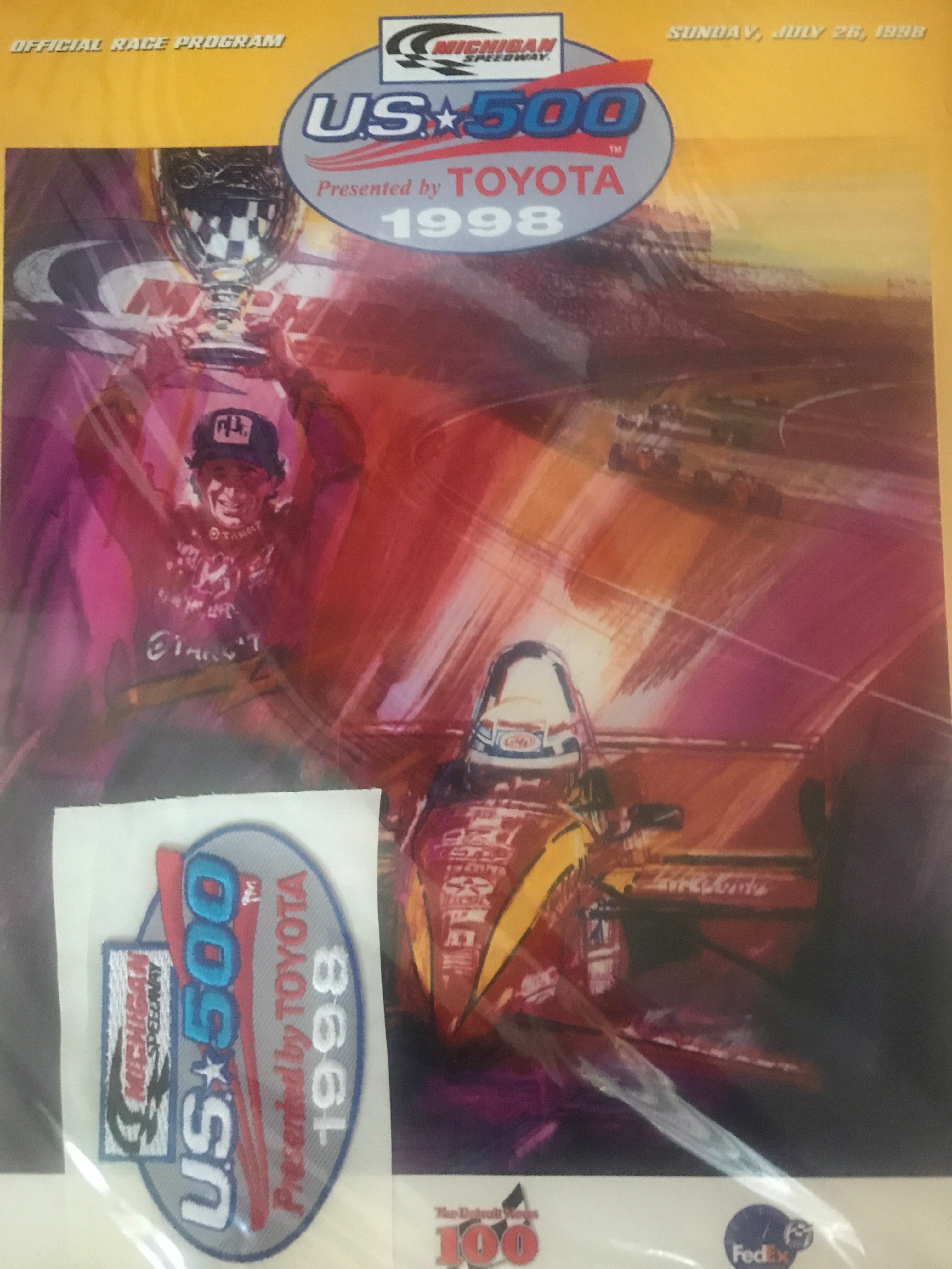 1998 U.S. 500 Detroit Race Program