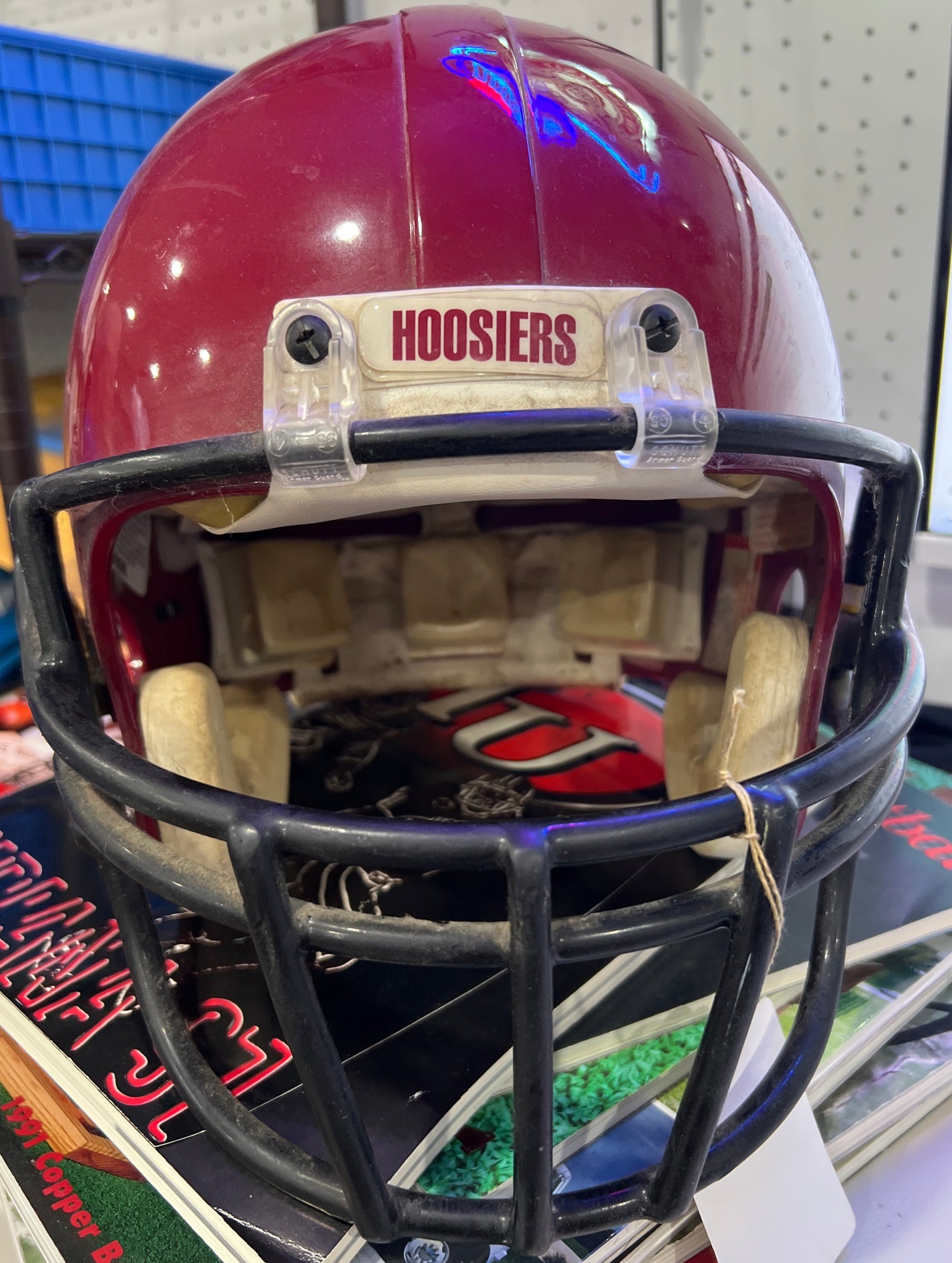 1996 Joe King Indiana University Game Used Football Helmet 1996 Joe King Indiana University Game Used Football Helmet