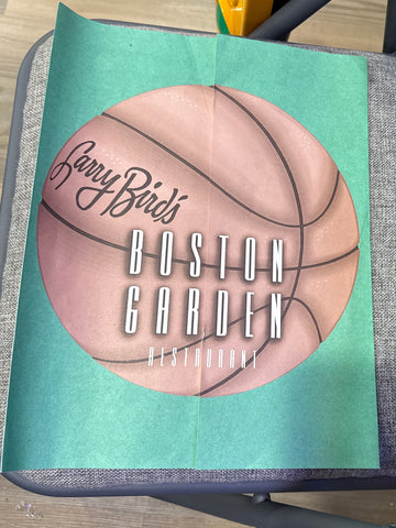 Larry Bird’s Boston Garden Menu