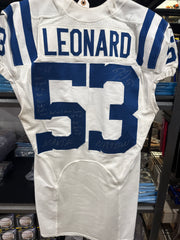 2020 Shaq "Darius" Leonard Game Used Indianapolis Colts Road Football Jersey