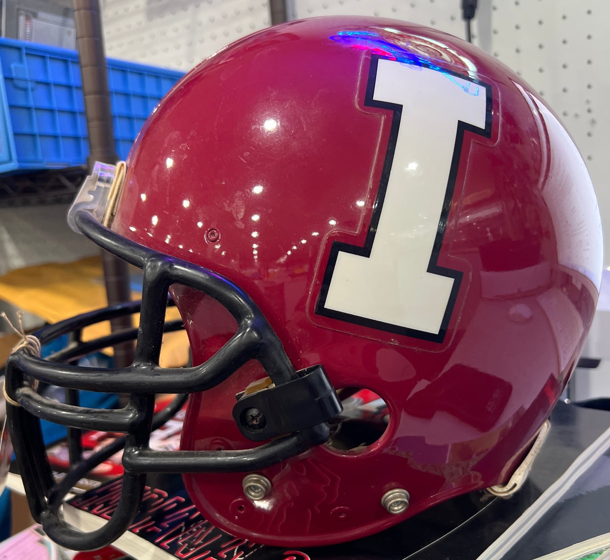 1996 Joe King Indiana University Game Used Football Helmet 1996 Joe King Indiana University Game Used Football Helmet