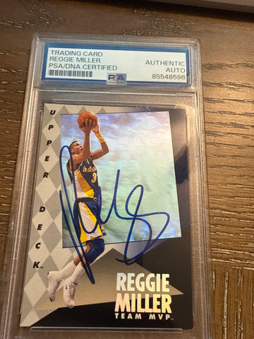 1993 Upper Deck Reggie Miller Team MVP PSA/DNA