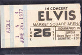 1977 Elvis Ticket Stub Indianapolis