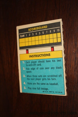 1970 Willie Stargell Topps Scratch Off