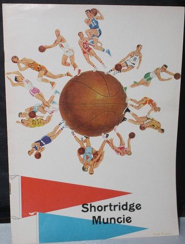 1963 Muncie Central vs Indianapolis Shortridge Basketball Program