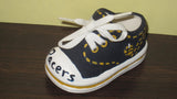 Indiana Pacers Hand Painted Ceramic Mini Basketball Sneaker - Vintage Indy Sports