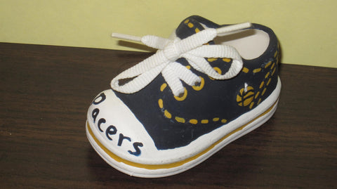 Indiana Pacers Hand Painted Ceramic Mini Basketball Sneaker