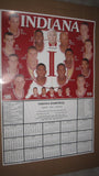 1998-99 Indiana University Basketball Schedule Poster 19x28 - Vintage Indy Sports