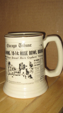 1967 Indiana Beats Purdue Headed to Rose Bowl Headline Mug