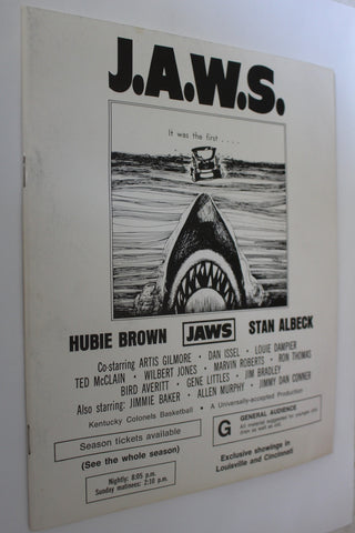 1975-76 Kentucky Colonels ABA Basketball Media Guide, JAWS Theme