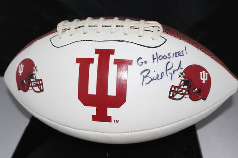 Bill Lynch Autographed Indiana University Logo Football