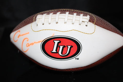 Cam Cameron Autographed Indiana University Logo Mini Football