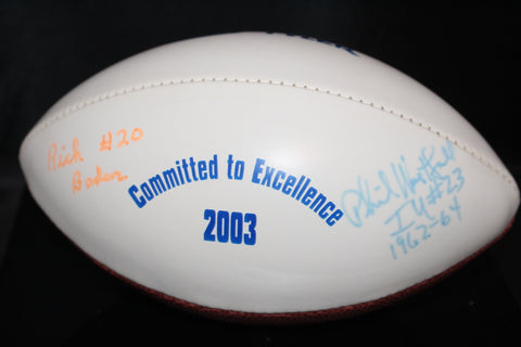 Rick Bader, Phil Westfall Autographed Mini Football, Indiana University