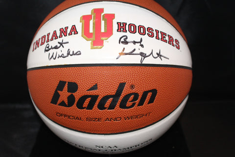 Bob Knight Autographed Indiana University NCAA Champions Logo Basketball