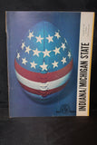 1966 Indiana vs Michigan State Football Program - Vintage Indy Sports