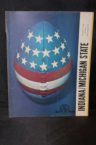 1966 Indiana University vs Michigan State Football Program