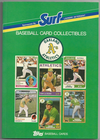 Oakland A's Surf Topps Baseball Card Guide