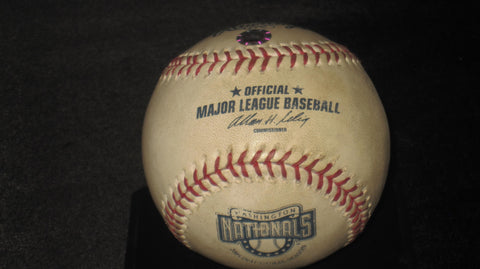 2005 Padres vs Nationals Trevor Hoffman 421st Save Game Used Baseball