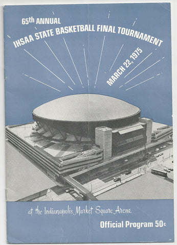 1975 Indiana High School Basketball Finals Program