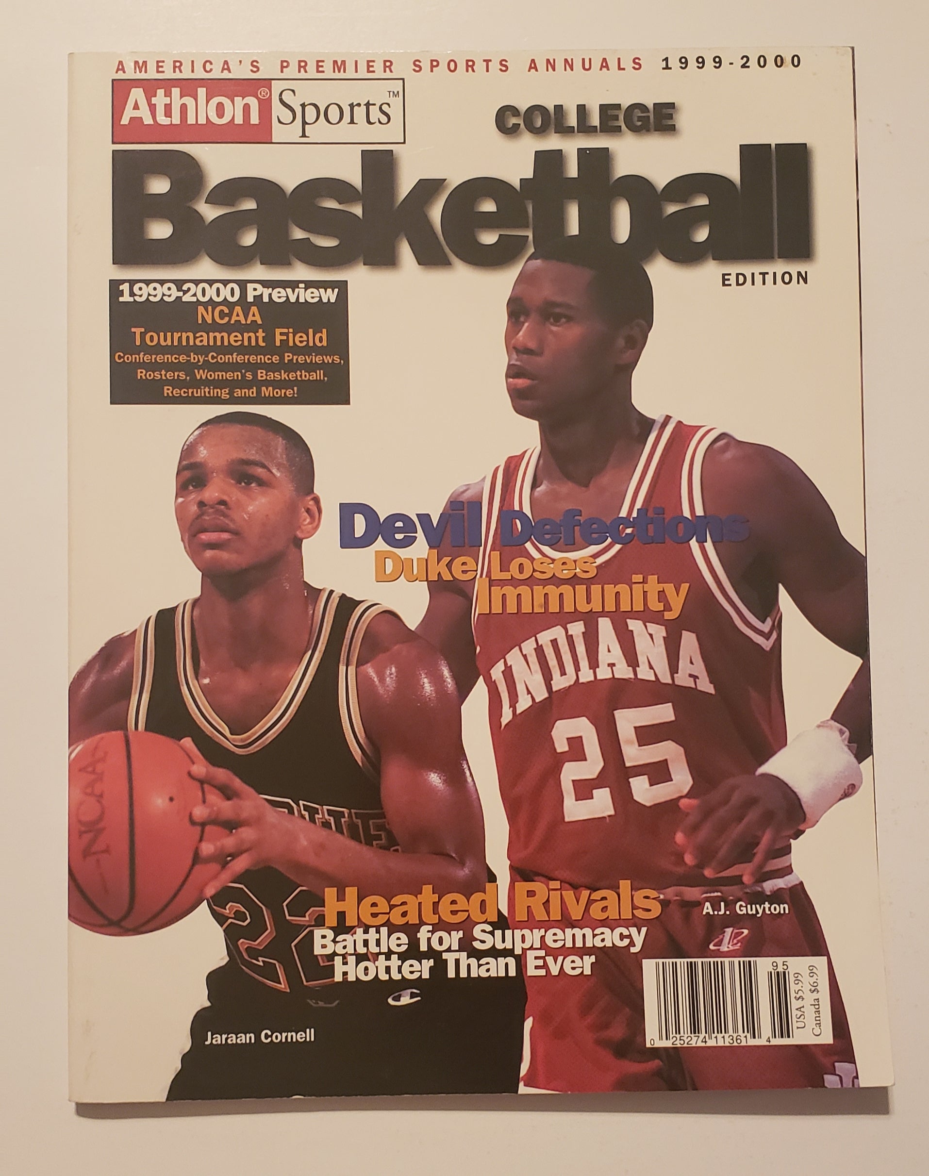 1999-2000 Athlon Sports College Basketball Edition Magazine