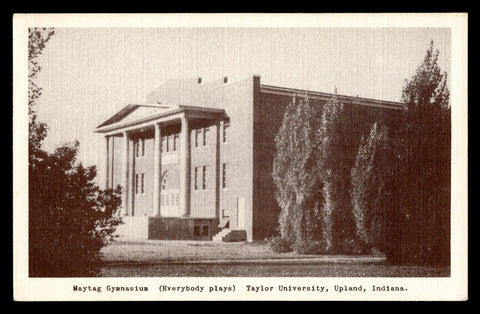 Vintage Taylor University Gymnasium Postcard