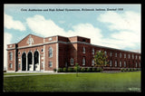 Vintage Richmond, Indiana HS Gymnasium Postcard