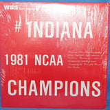 1981 INDIANA UNIVERSITY NCAA BASKETBALL CHAMPIONS 33 1/3 RECORD ALBUM - Vintage Indy Sports