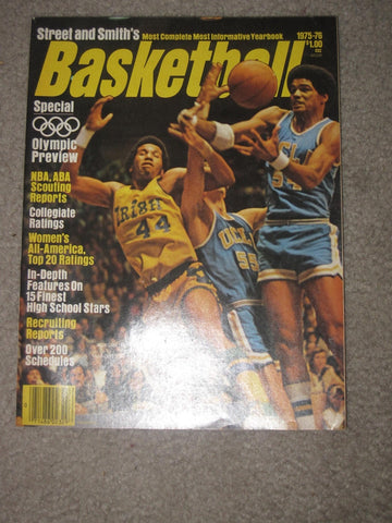 1975-76 Street & Smith Basketball Yearbook, Adrian Dantley Notre Dame on Cover