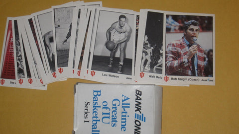 1986 INDIANA UNIVERSITY ALL TIME GREATS TRADING CARD SET