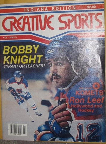 1985 INDIANA EDITION CREATIVE SPORTS MAGAZINE, BOB KNIGHT INDIANA UNIVERSITY
