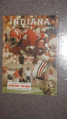 1976 INDIANA UNIVERSITY FOOTBALL MEDIA GUIDE