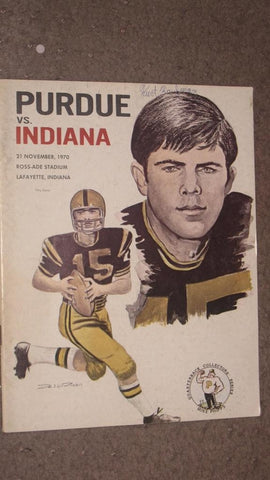 1970 PURDUE VS INDIANA UNIVERSITY FOOTBALL PROGRAM