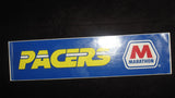 VINTAGE 1988 INDIANA PACERS MARATHON BUMPER STICKER - Vintage Indy Sports