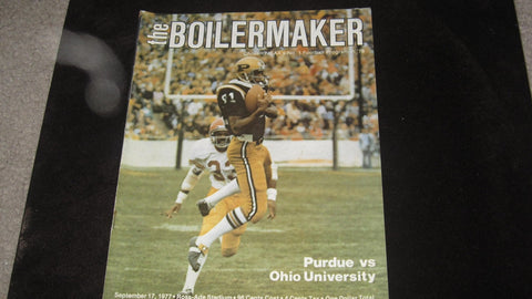1977 PURDUE VS OHIO UNIVERSITY FOOTBALL PROGRAM