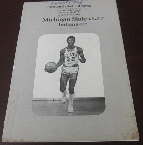 1973 Indiana University vs Michigan State Basketball Program