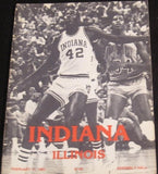 1982 Indiana vs Illinois Basketball Program - Vintage Indy Sports