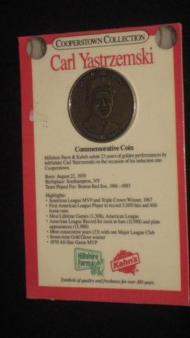 CARL YASTRZEMSKI COOPERSTOWN COLLECTION KAHN'S COIN