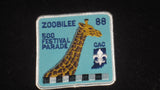 1988 Indy 500 Festival Parade, Zoobilation Patch - Vintage Indy Sports