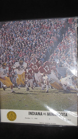 1969 Indiana vs Minnesota Football Program