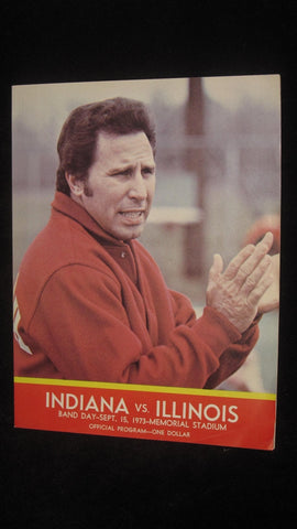1973 Indiana vs Illinois Football Program