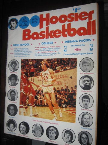 1976-77 Hoosier Basketball Magazine, Kent Benson Cover