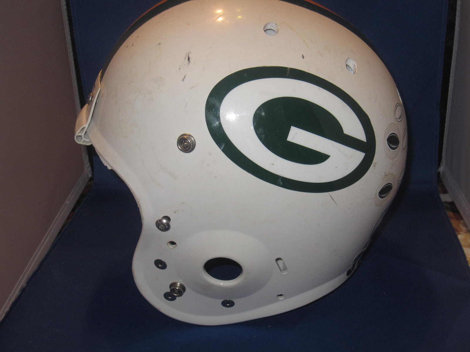 Greenwood Indiana High School Game Used Football Helmet Greenwood Indiana High School Game Used Football Helmet