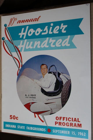 1962 Hoosier Hundred Race Program